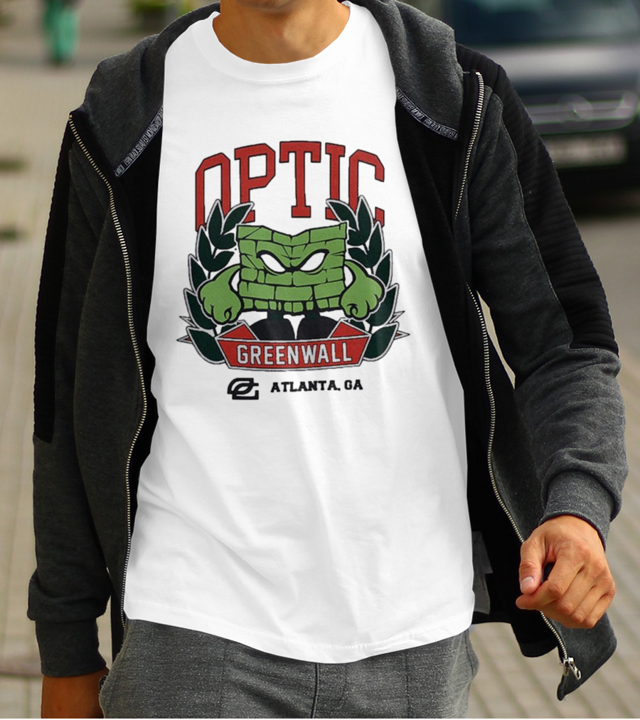 Optic Greenwall Atlanta GA City Colors T-Shirt