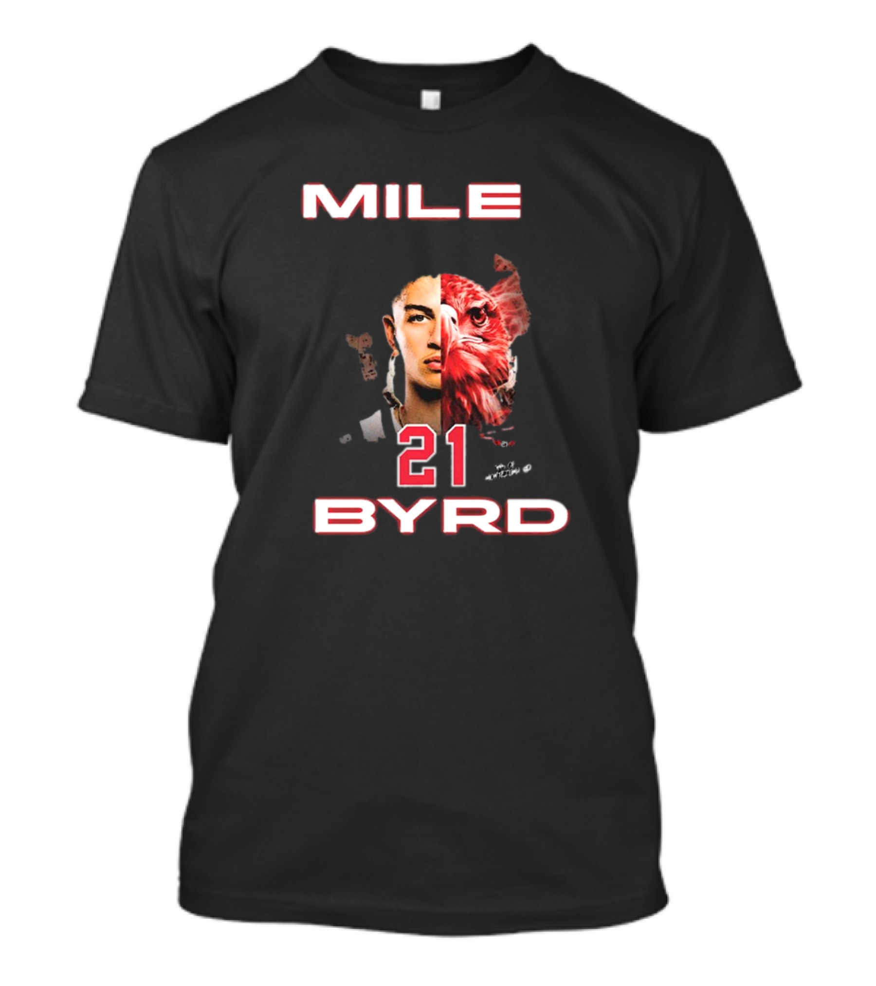Mile Byrd #21 San Diego State Aztecs Sons Of Montezuma Eagle Face T-Shirt
