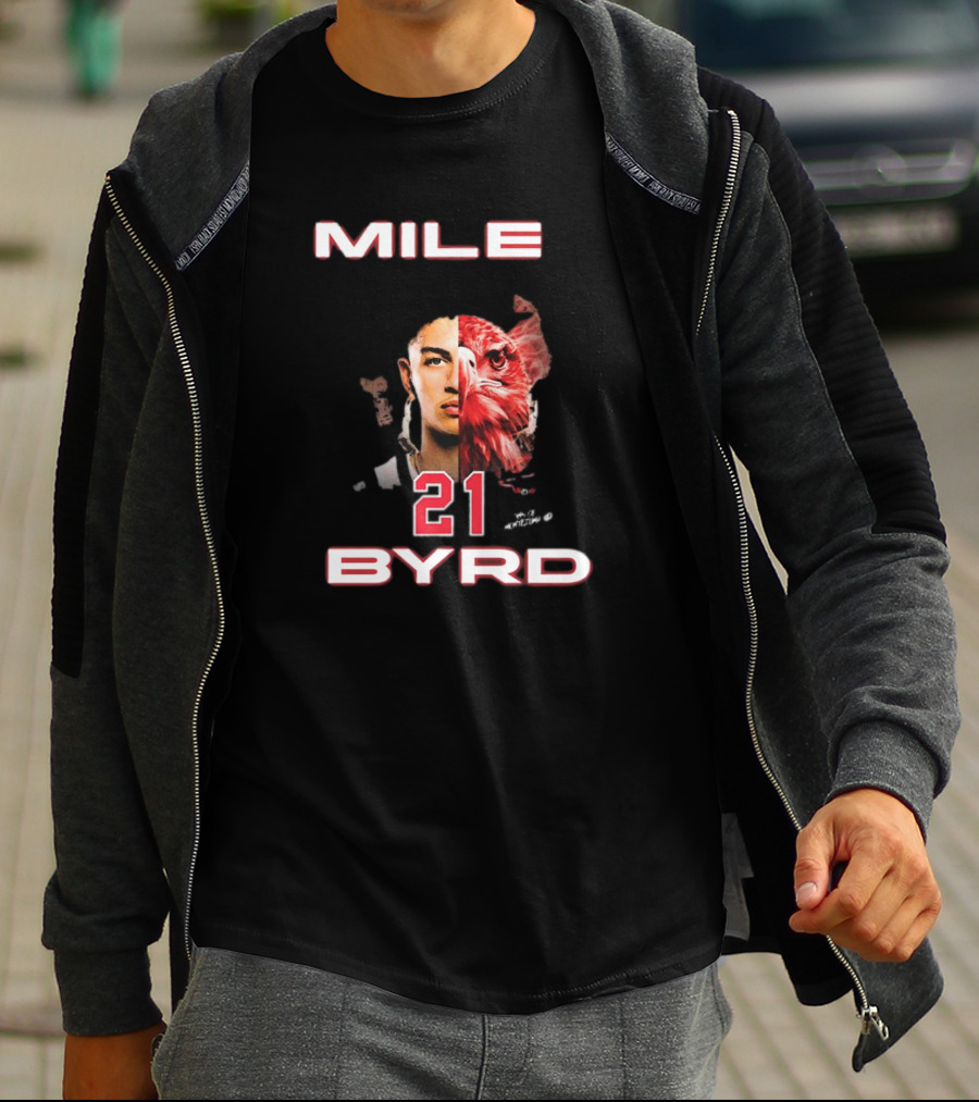 Mile Byrd #21 San Diego State Aztecs Sons Of Montezuma Eagle Face T-Shirt