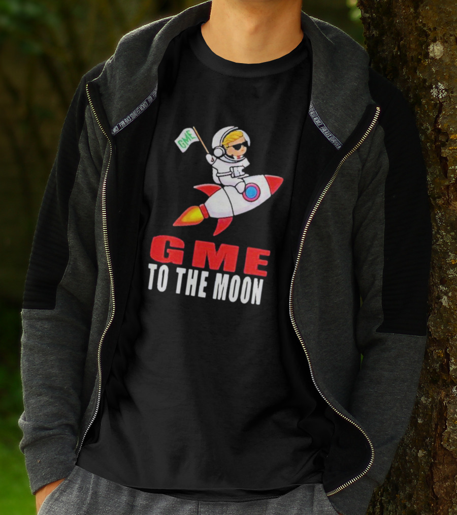 GME WallStreetBets To The Moon Astronaut Rocket T-Shirt