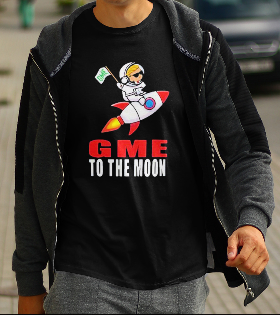 GME WallStreetBets To The Moon Astronaut Rocket T-Shirt