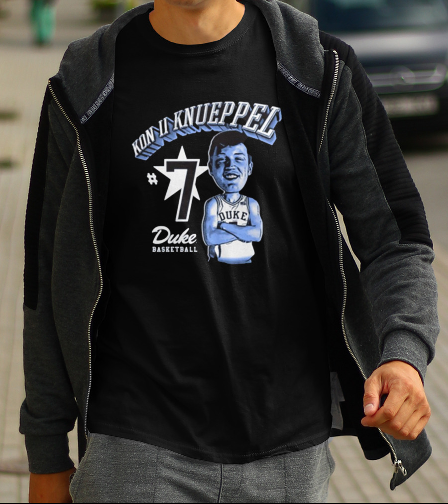 Kn II Knueppel #7 Duke Basketball Cartoon T-Shirt