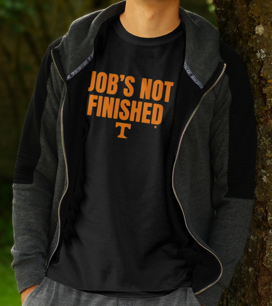 Tennessee Volunteers Football Job's Not Finished Iconic T T-Shirt