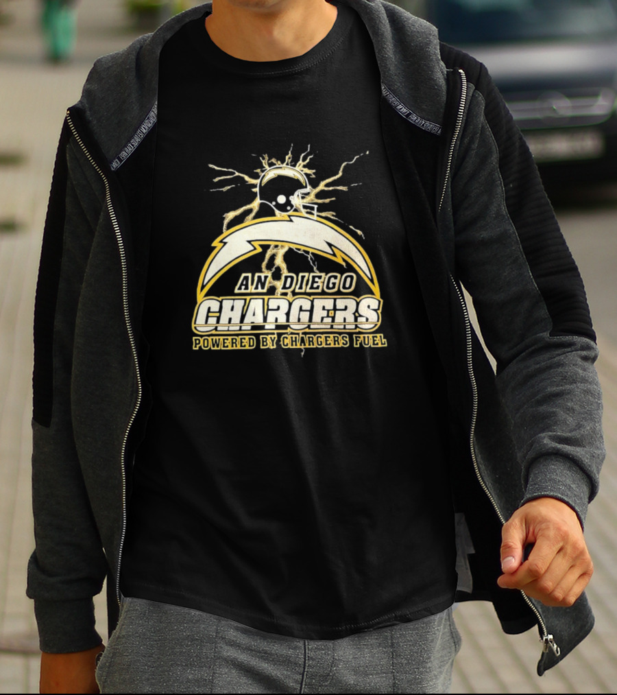 San Diego Chargers Powered By Chargers Fuel Vintage T-Shirt