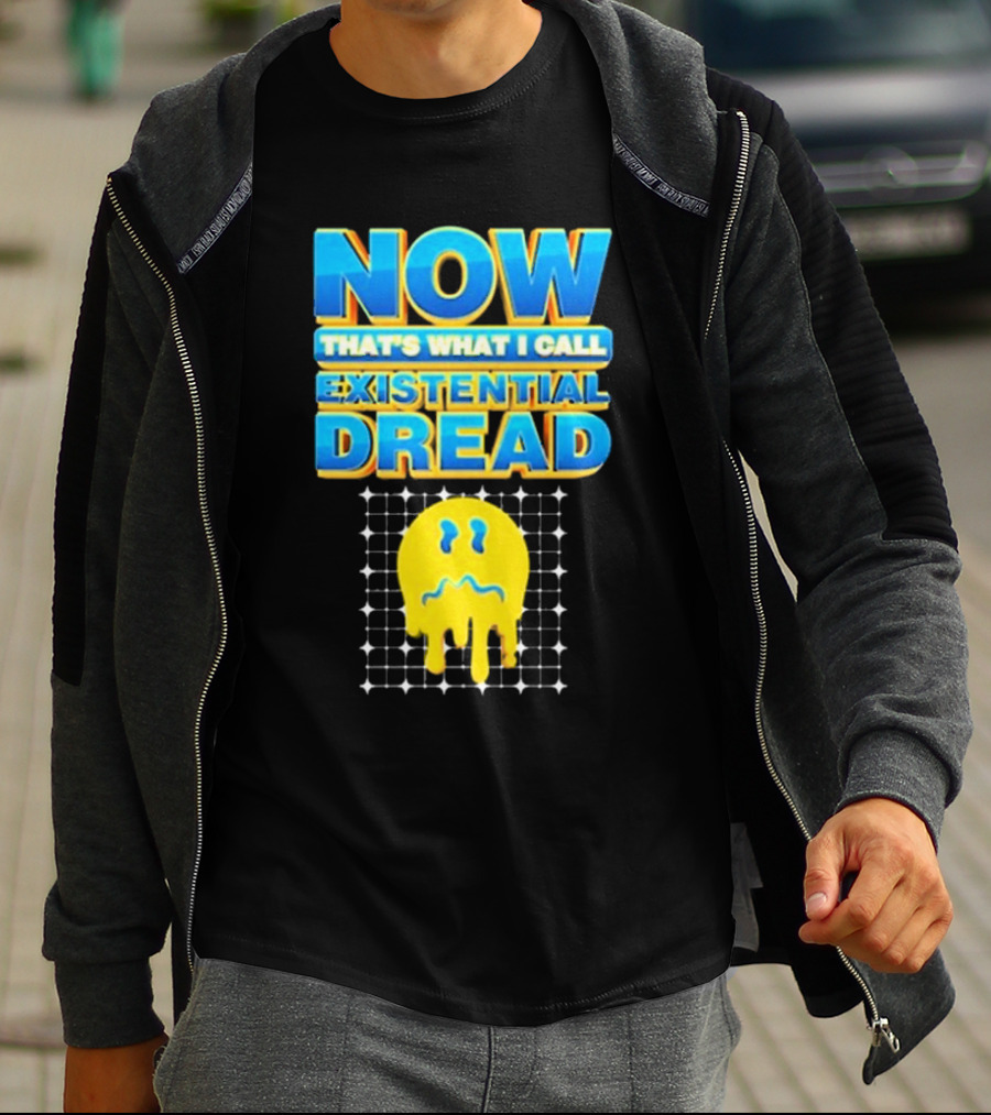 NOW That’s What I Call Existential Dread Melting Emoji Grid T-Shirt