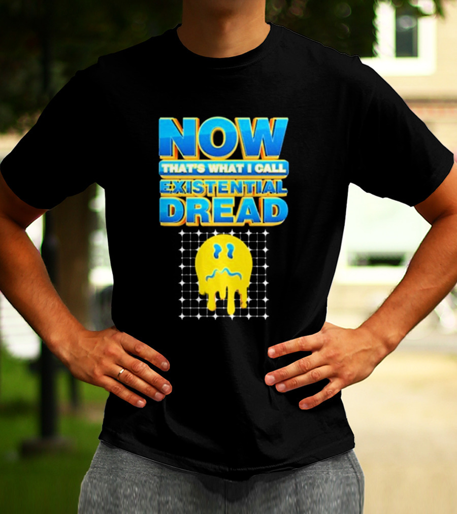 NOW That’s What I Call Existential Dread Melting Emoji Grid T-Shirt
