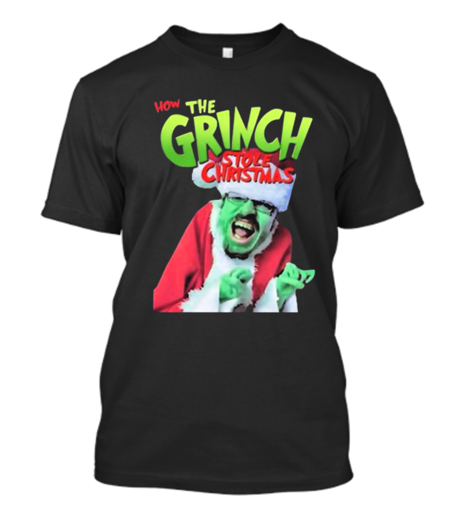 Ricky Berwick How The Grinch Stole Christmas Green Face Santa Costume T-Shirt