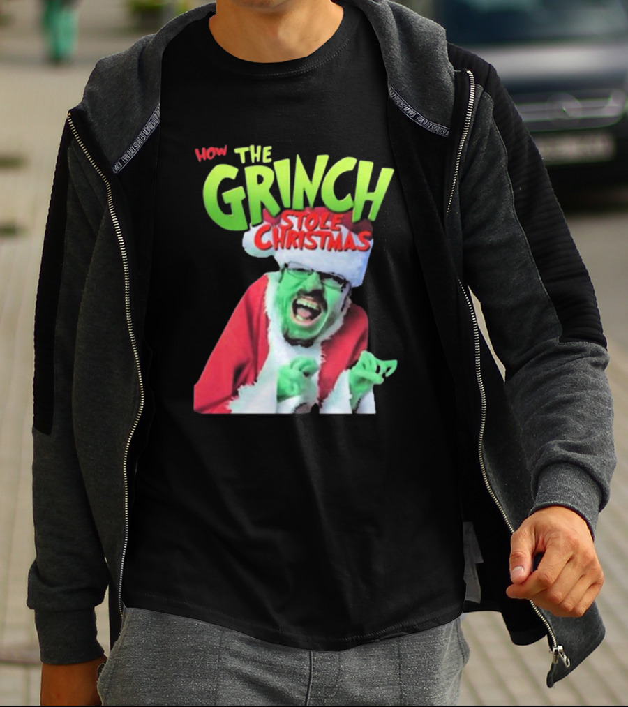 Ricky Berwick How The Grinch Stole Christmas Green Face Santa Costume T-Shirt