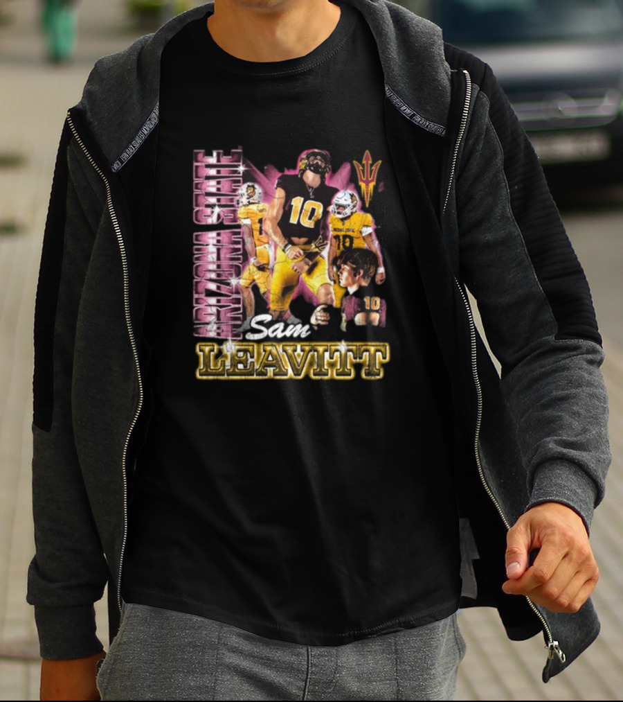 Arizona State Sun Devils Sam Leavitt 90s Football T-Shirt