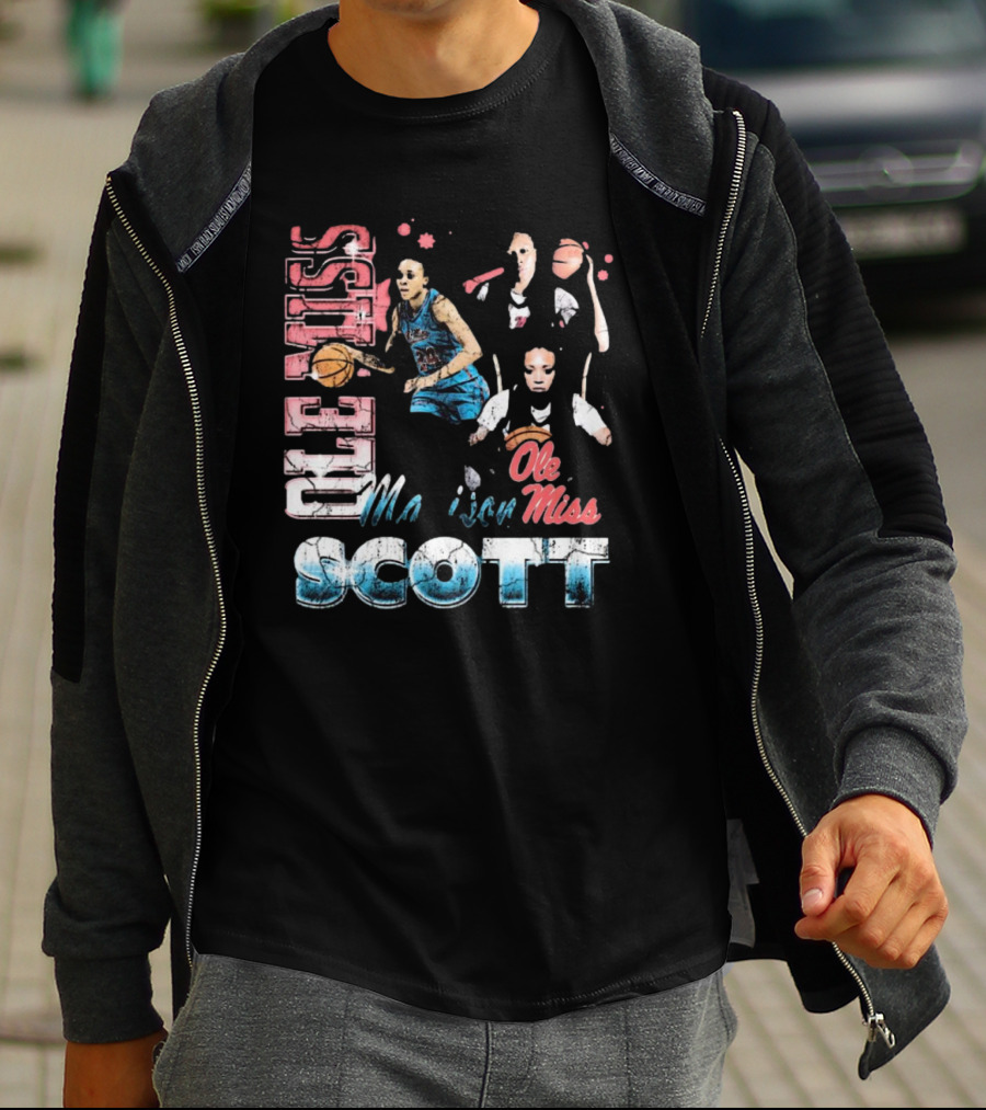 Ole Miss Rebels Madison Scott 90s Basketball T-Shirt