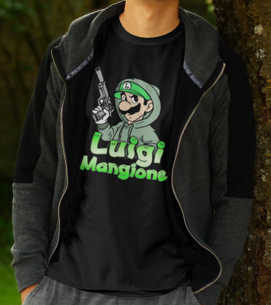 Luigi Mangione Super Mario Bros Parody That Go Hard T-Shirt