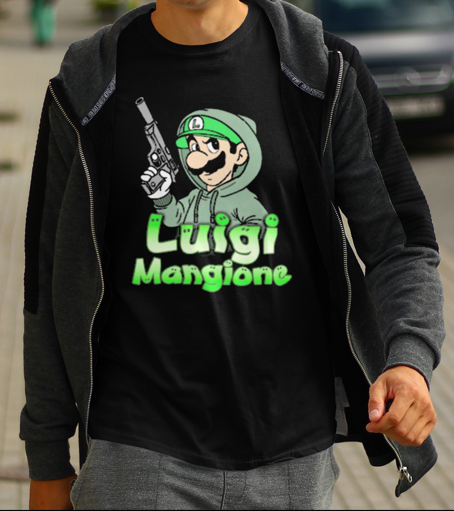 Luigi Mangione Super Mario Bros Parody That Go Hard T-Shirt