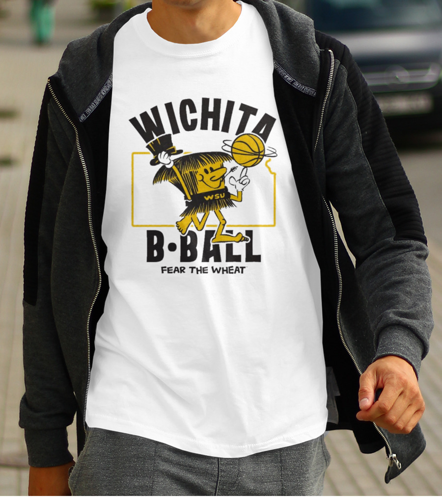 Wichita B-Ball Fear The Wheat WSU Vintage T-Shirt