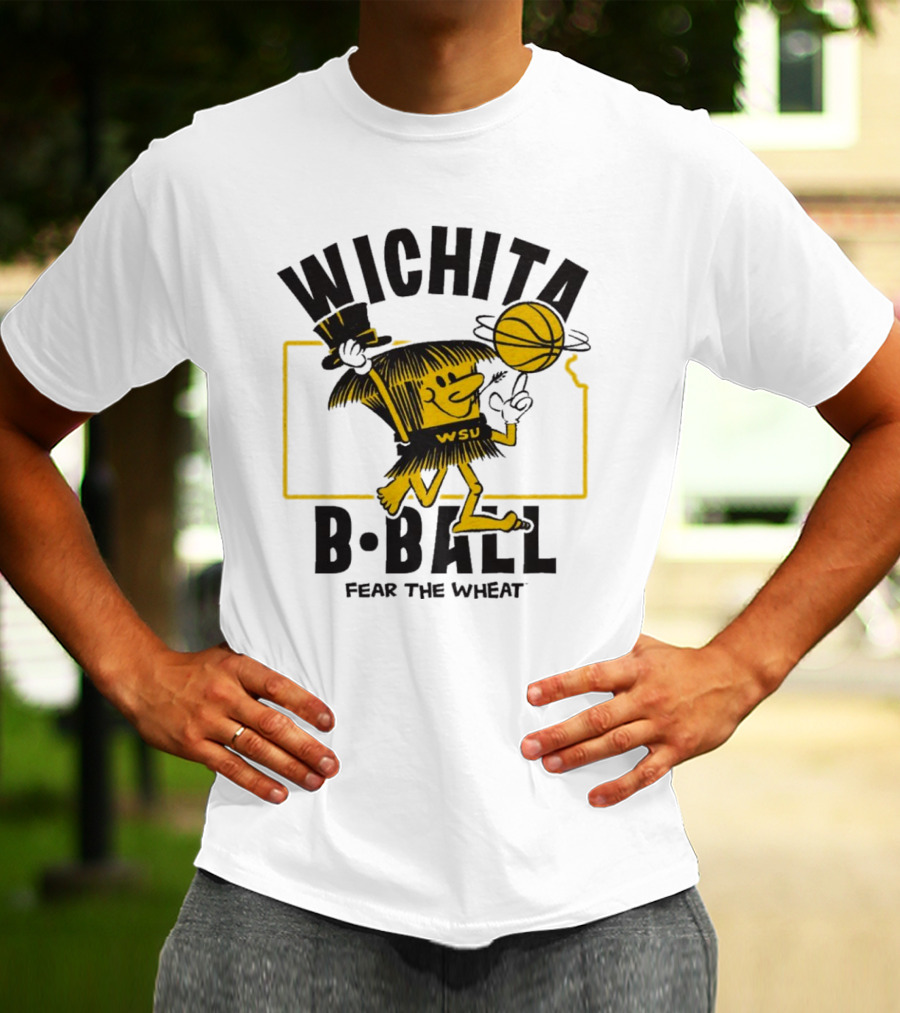 Wichita B-Ball Fear The Wheat WSU Vintage T-Shirt