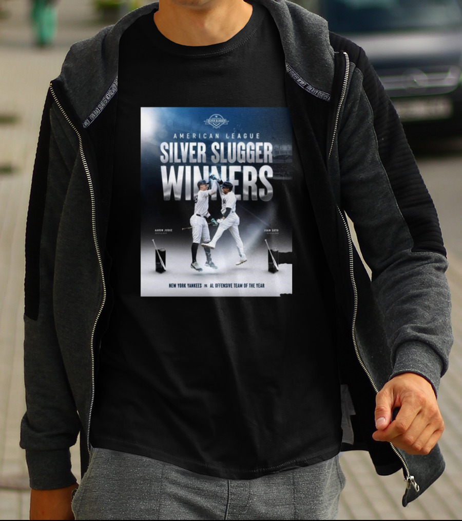 American League Silver Slugger Winners Aaron Judge Juan Soto New York Yankees AL Offensive Team Of The Year T-Shirt