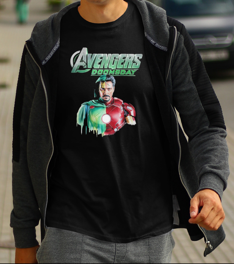 Avengers Doomsday Iron Man Superman Crossover Fusion T-Shirt