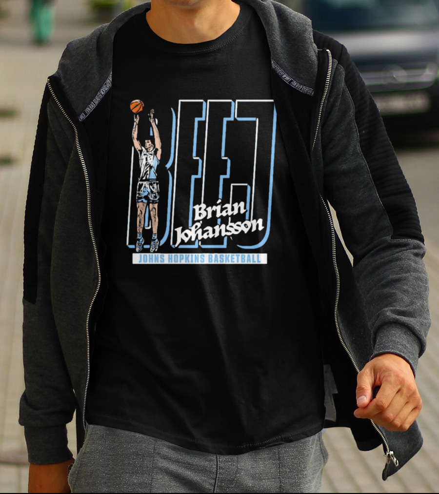 Brian Johansson BEJJ Johns Hopkins Basketball T-Shirt