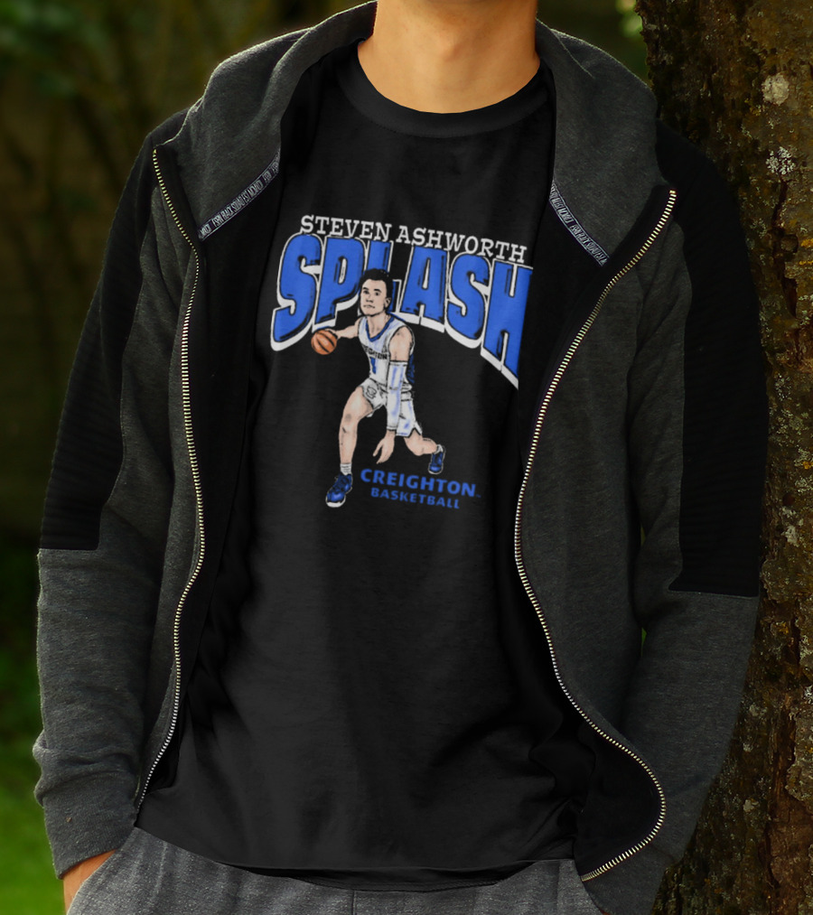 Steven Ashworth Splash Creighton Basketball Cartoon T-Shirt