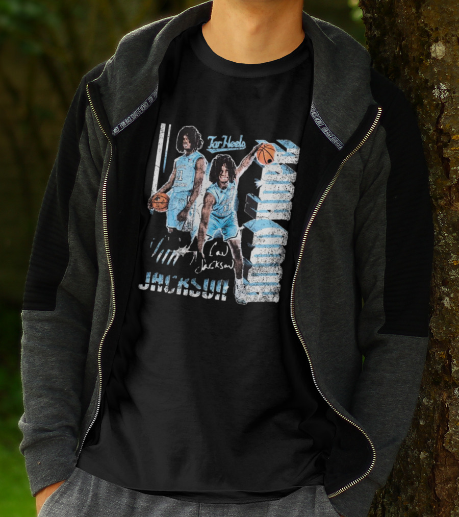 Ian Jackson North Carolina Tar Heels Basketball Signature 90s Hood Hope T-Shirt