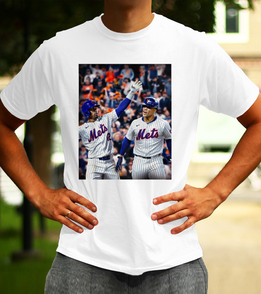 New York Mets MLB Teammates Juan Soto Francisco Lindor T-Shirt