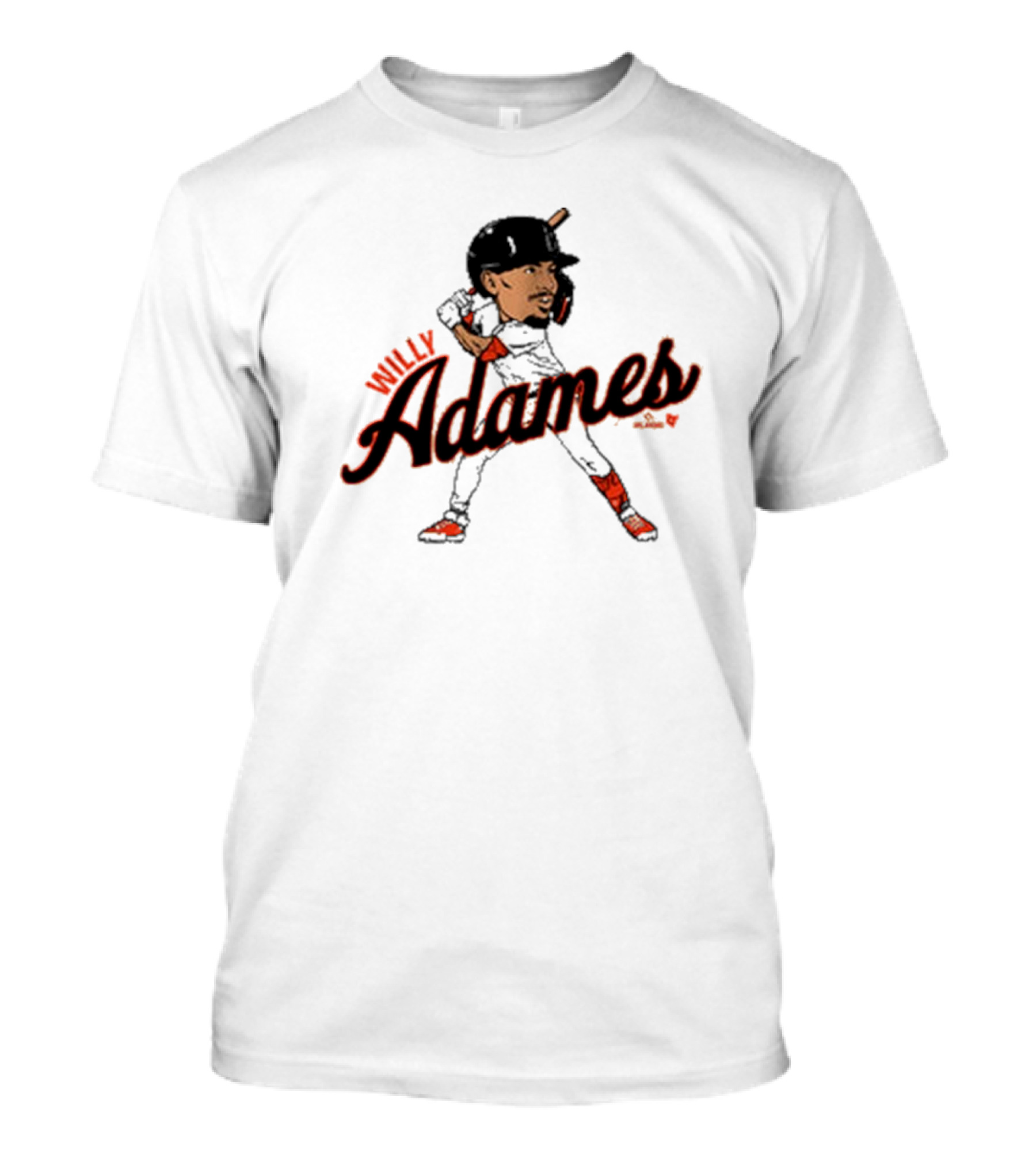 Willy Adames San Francisco Giants Caricature MLB Player T-Shirt