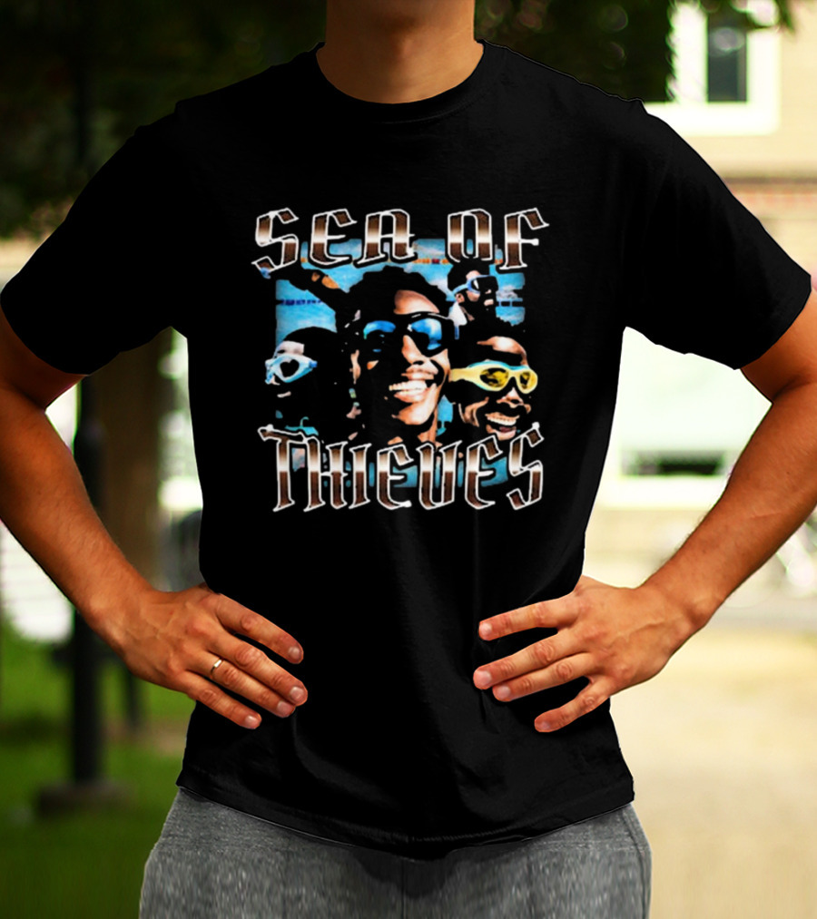 Sea Of Thieves Bruhtees Smiling Faces With Sunglasses T-Shirt