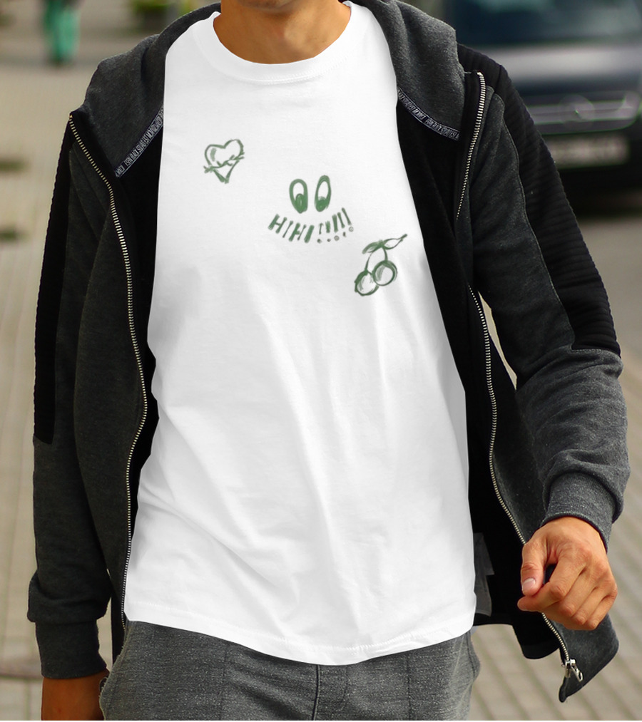 Valkyrae Hihi Heart Cherry Doodle T-Shirt