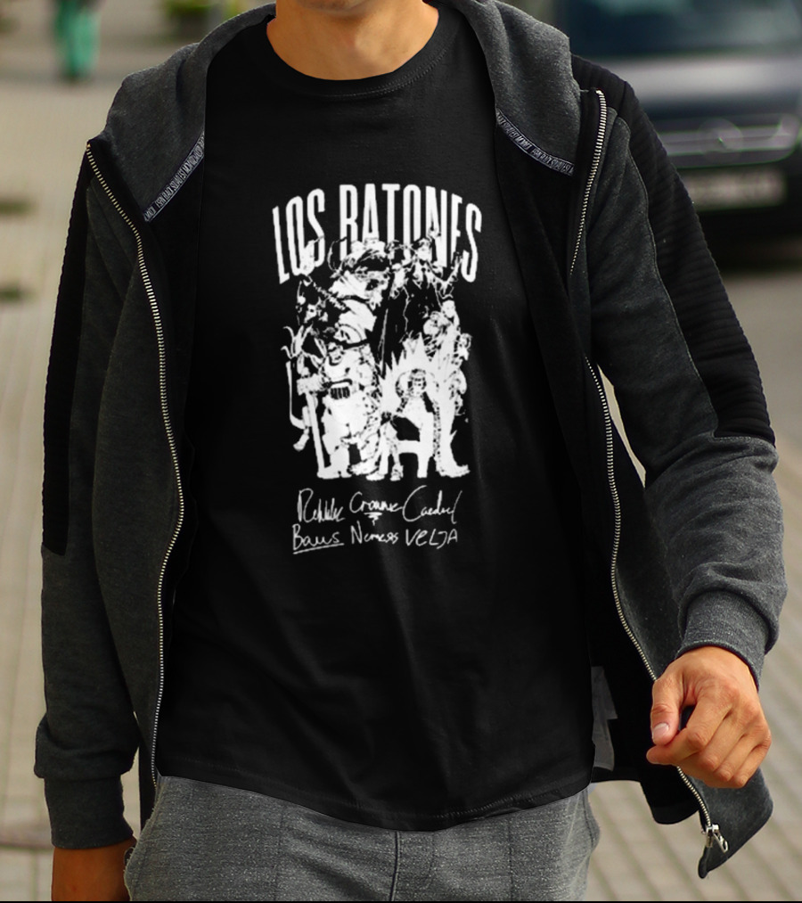 Los Ratones Rehlike Crownie Caedrel Baus Nemesis VELJA Signature T-Shirt