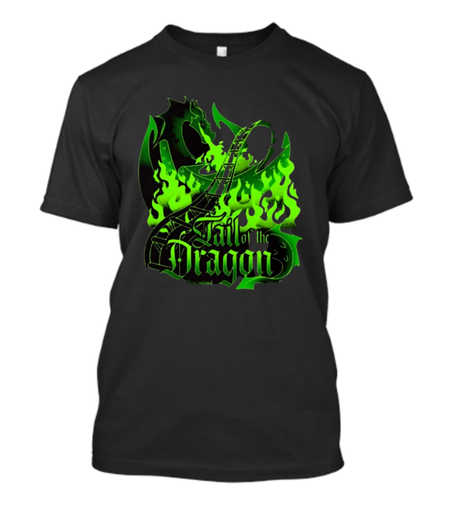 Bleucan Tail Of The Dragon Dare To Ride Fiery Track T-Shirt