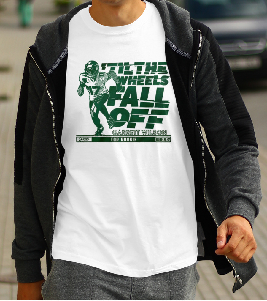 ‘Til The Wheels Fall Off Garrett Wilson Top Rookie New York Jets NFL T-Shirt