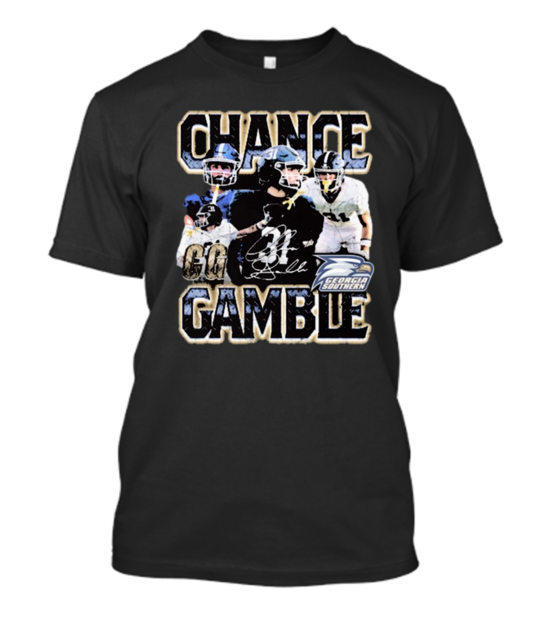 Chance Gamble Georgia Southern Eagles Football Go Signature 90s T-Shirt
