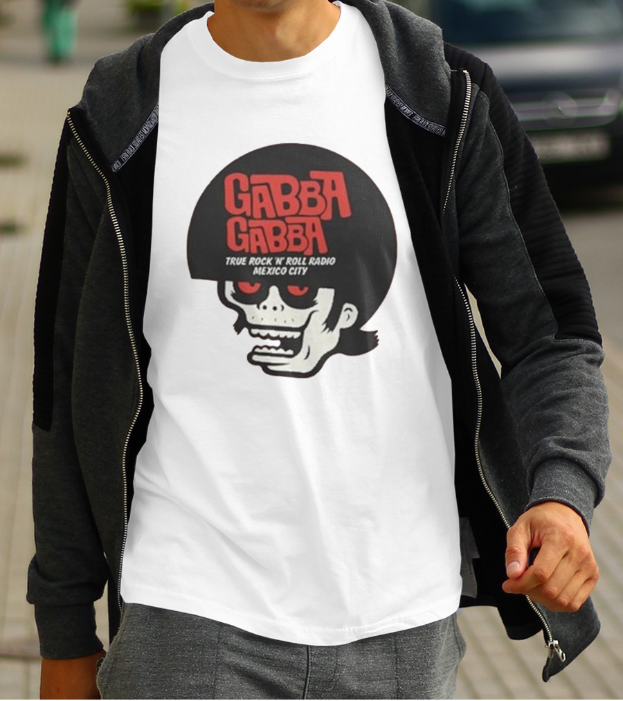 GABBA GABBA True Rock 'n' Roll Radio Mexico City Skull T-Shirt