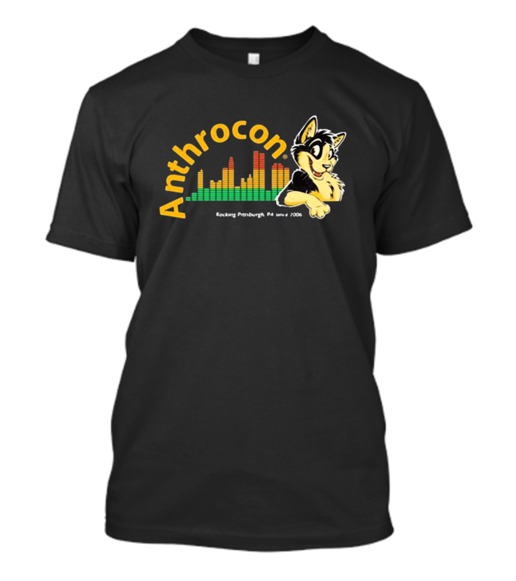Anthrocon Rocking Pittsburgh PA Since 2006 Caleb Conomiplant T-Shirt