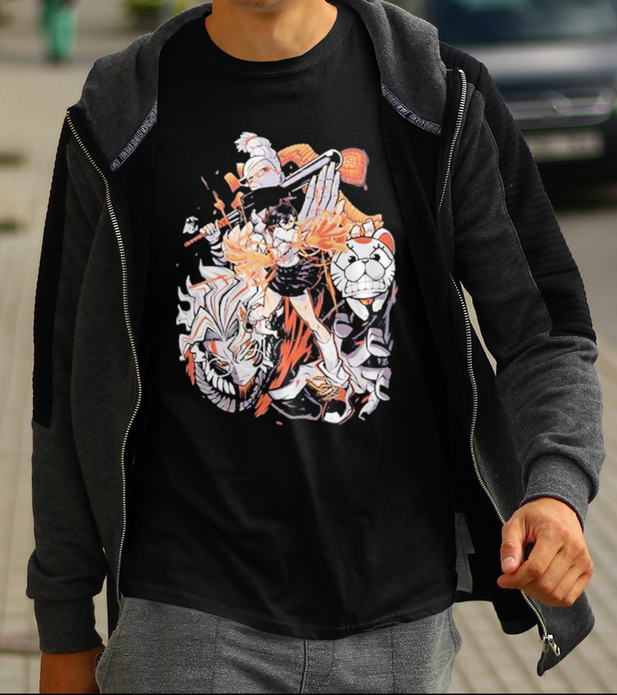 Doodle Toon Dandadan Manga Character Compilation T-Shirt