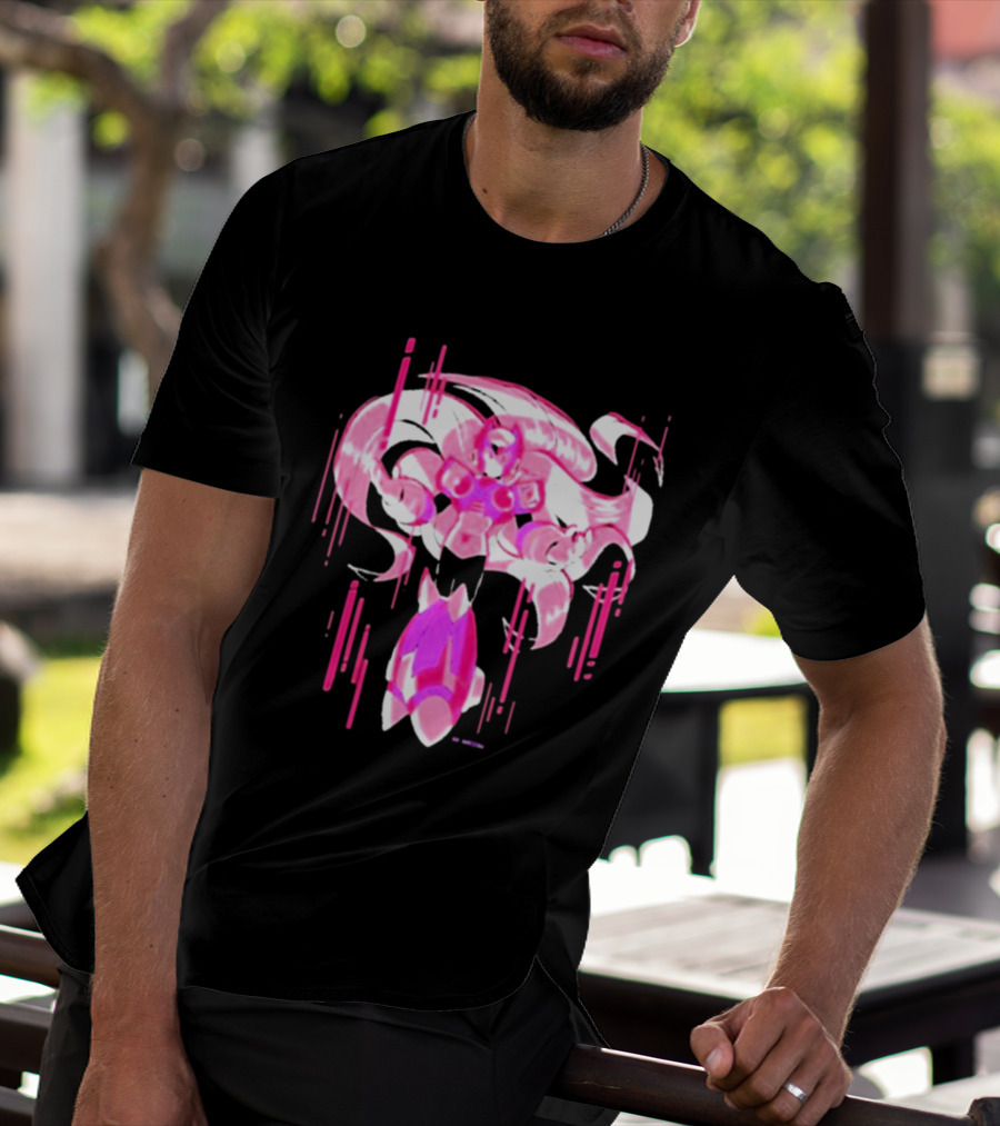 Mega Man Zero Awakened Pink Heroic Armor T-Shirt