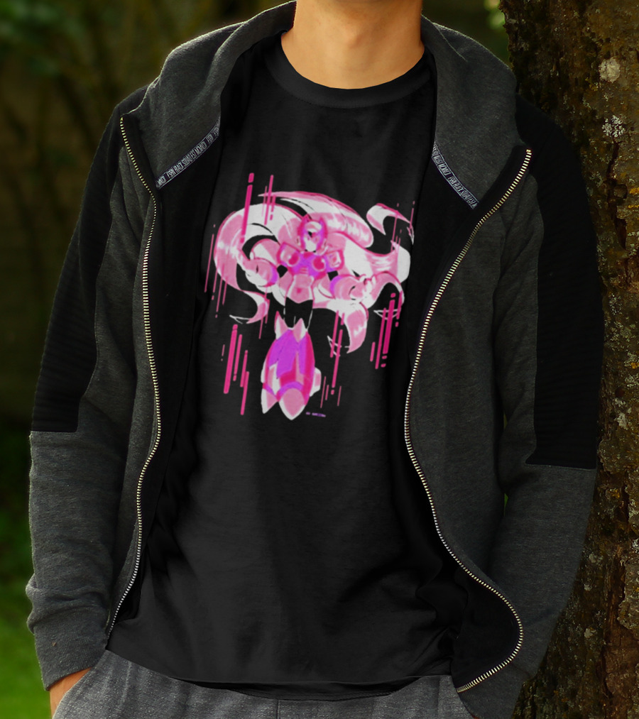 Mega Man Zero Awakened Pink Heroic Armor T-Shirt