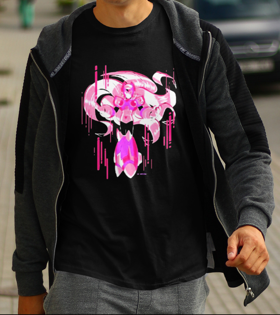 Mega Man Zero Awakened Pink Heroic Armor T-Shirt