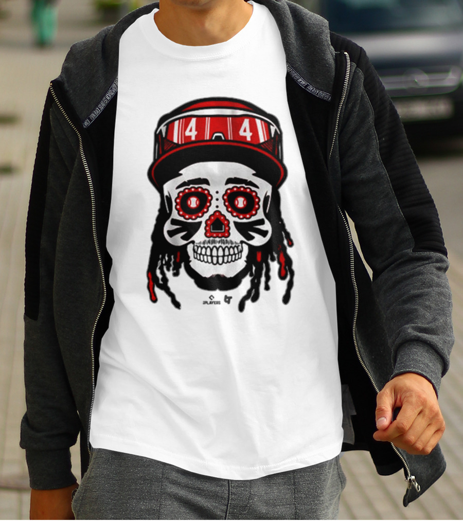 Elly De La Cruz 44 Sugar Skull Cincinnati Reds T-Shirt