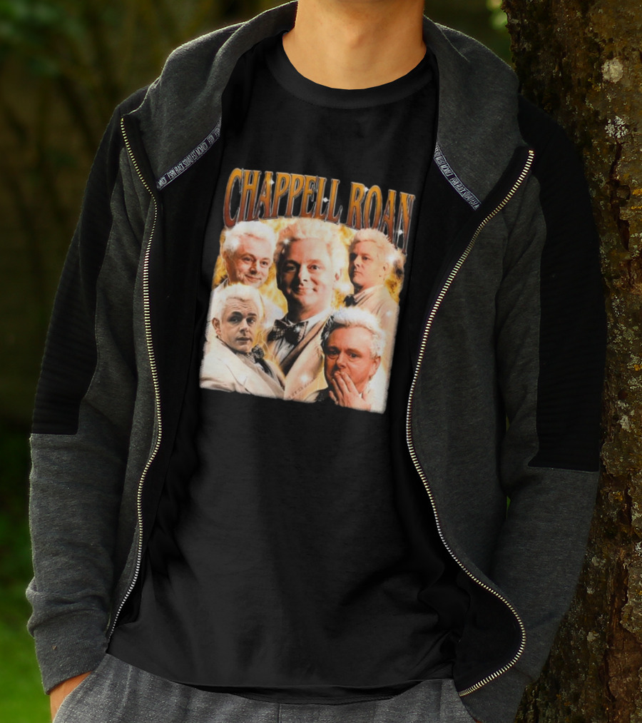 Chappell Roan Aziraphale Good Omens Angelic Characters Collage T-Shirt
