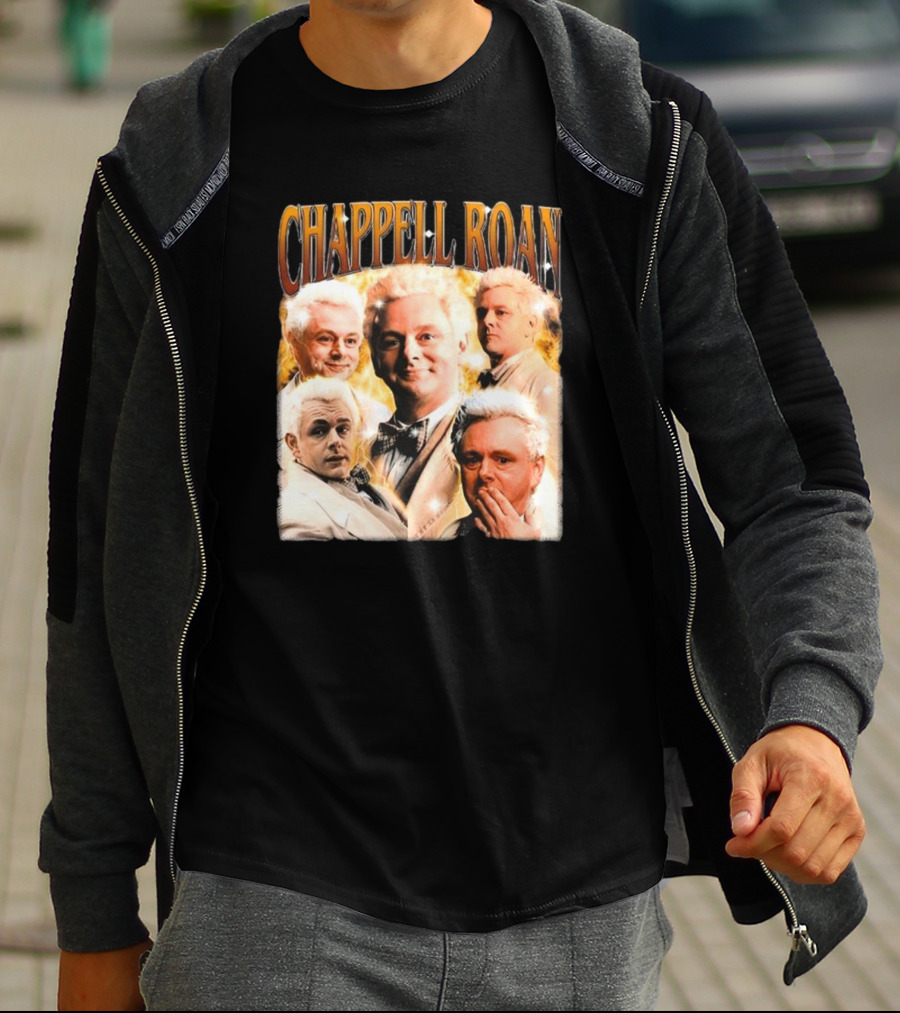 Chappell Roan Aziraphale Good Omens Angelic Characters Collage T-Shirt