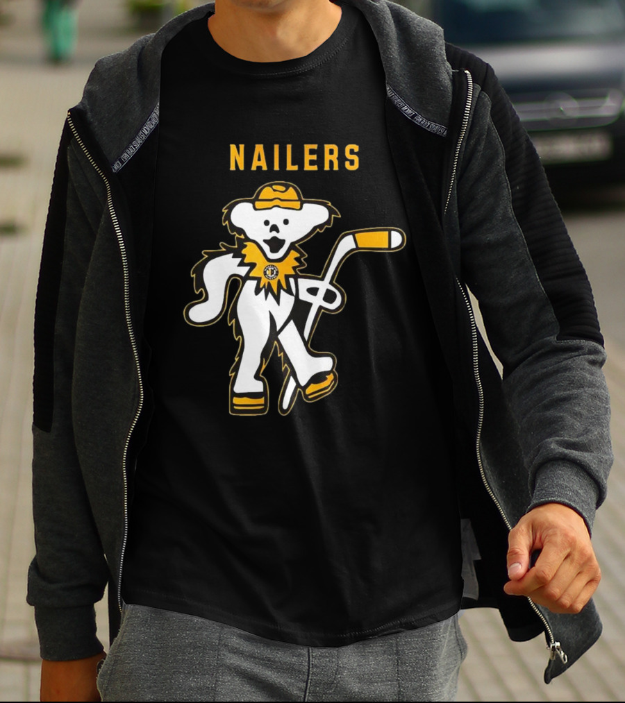 Wheeling Nailers Grateful Dead Night 2025 Happy Time Hockey Event T-Shirt