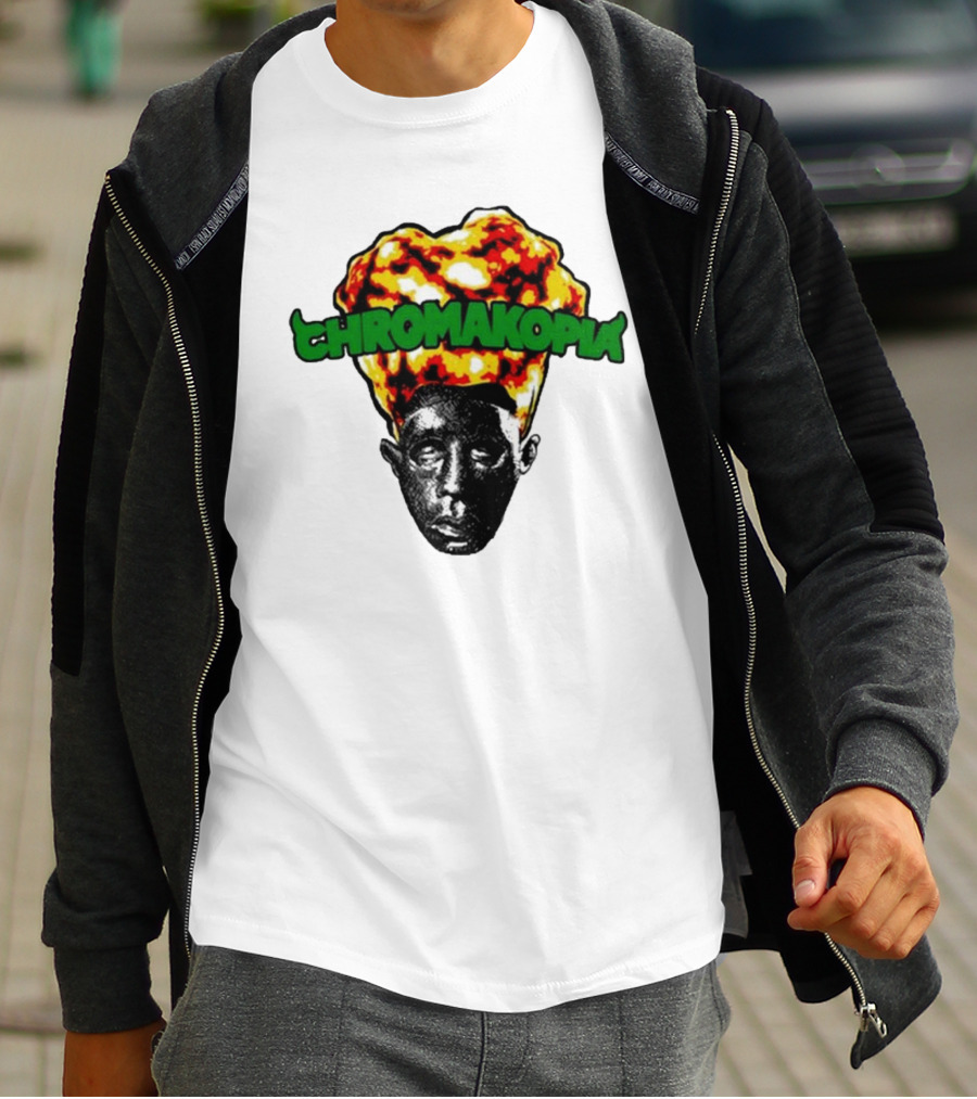 Feliciathegoat Chromakopia Fire Face With Flaming Hair T-Shirt