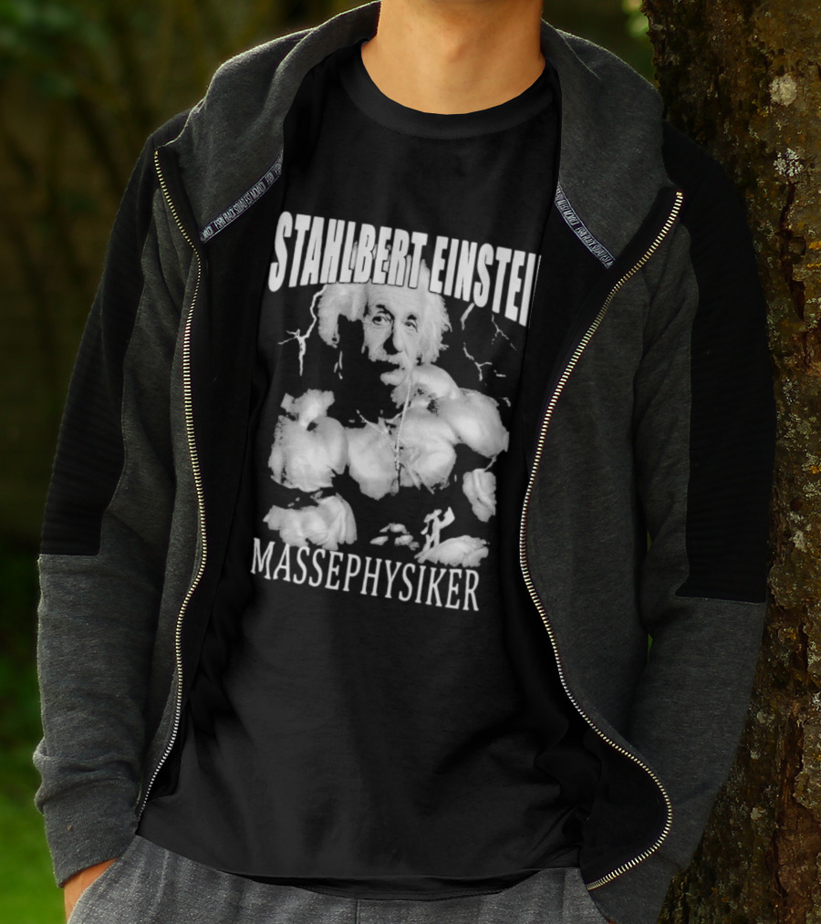 Stahlbert Einstein Massephysiker Muscles Retro T-Shirt