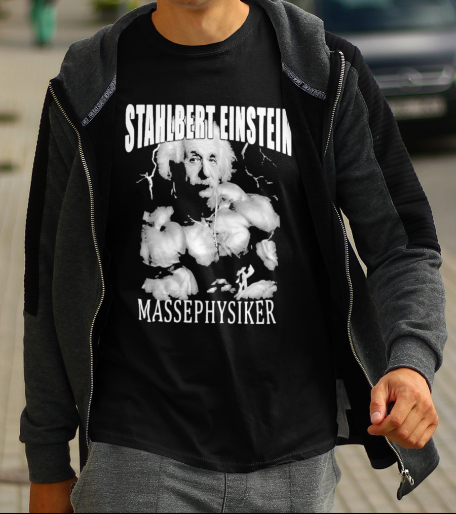 Stahlbert Einstein Massephysiker Muscles Retro T-Shirt