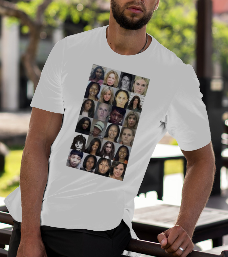 Karen Huger Real Housewives Mugshot Wall Of Fame Photos T-Shirt