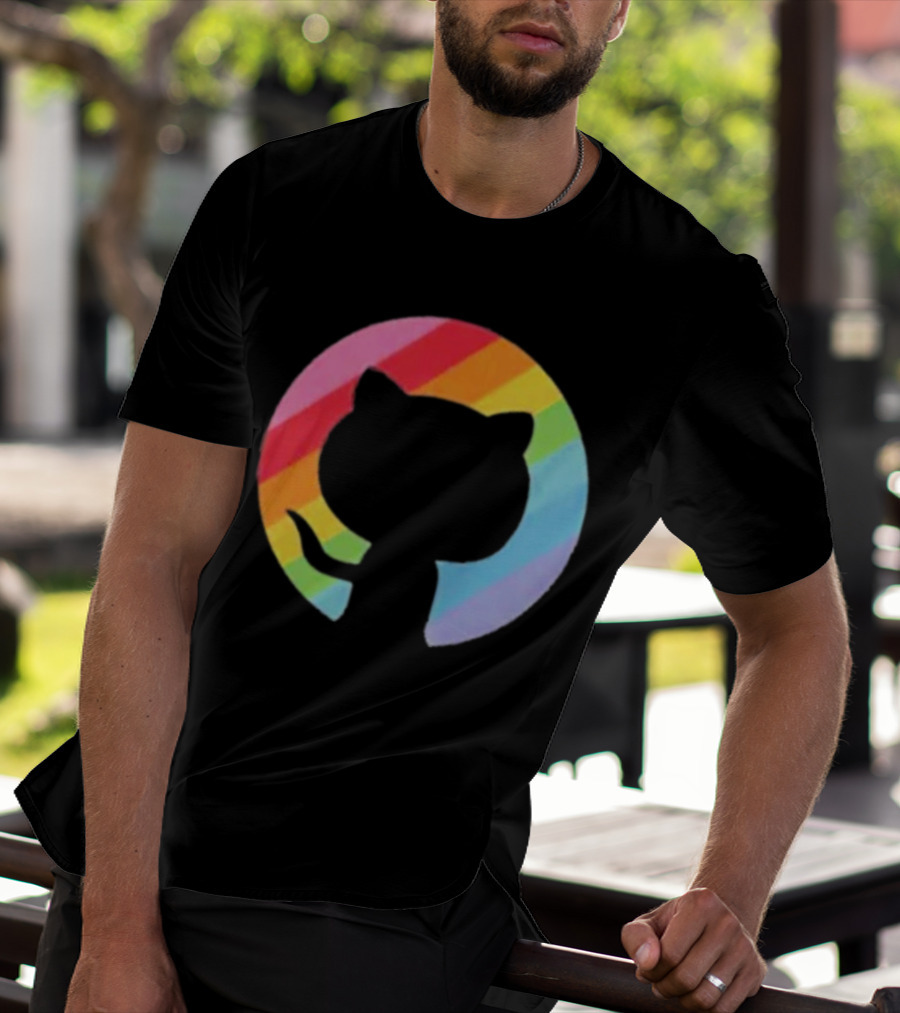 Invertocat Pride Github Merch Rainbow T-Shirt