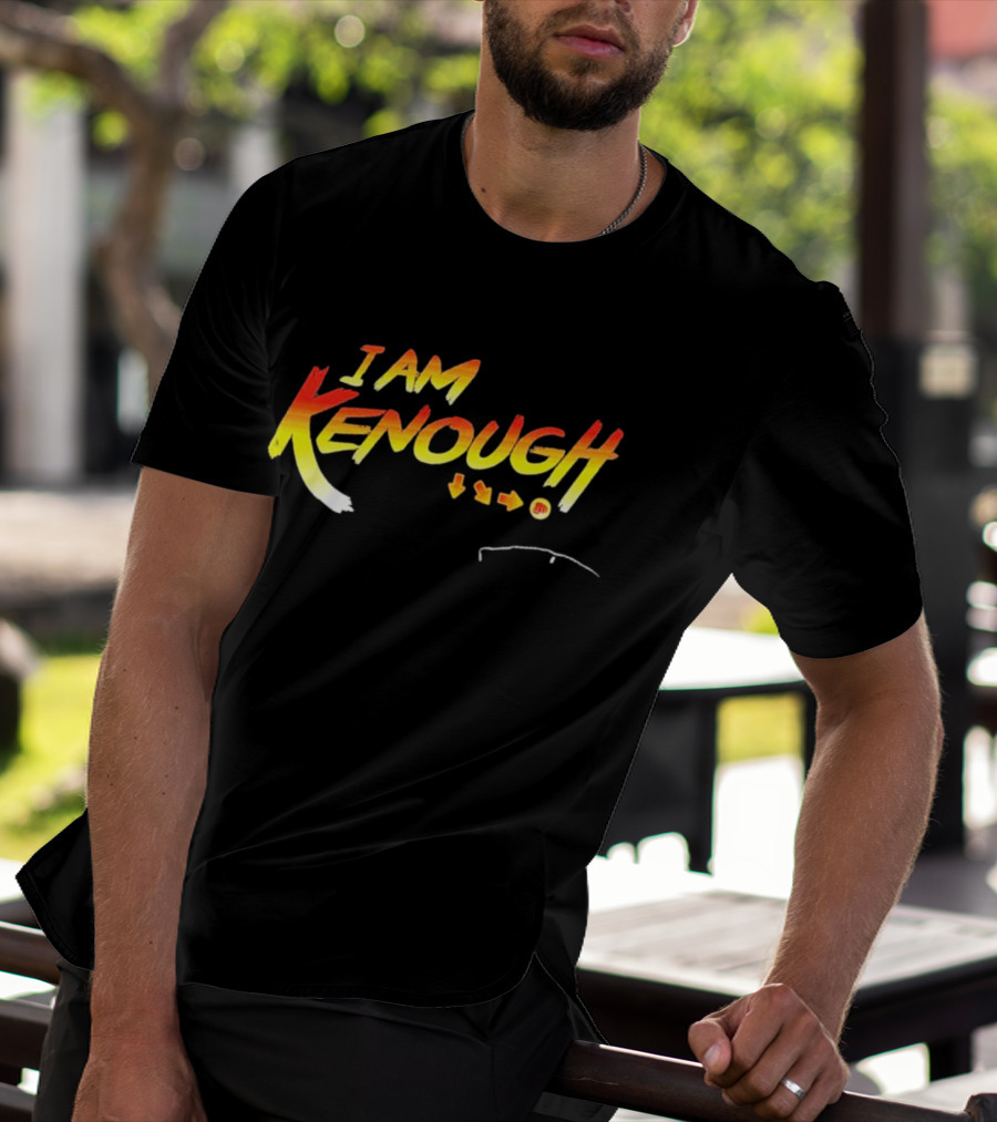 I Am Kenough Retro Gaming Styled Text With Arrow Sequence T-Shirt
