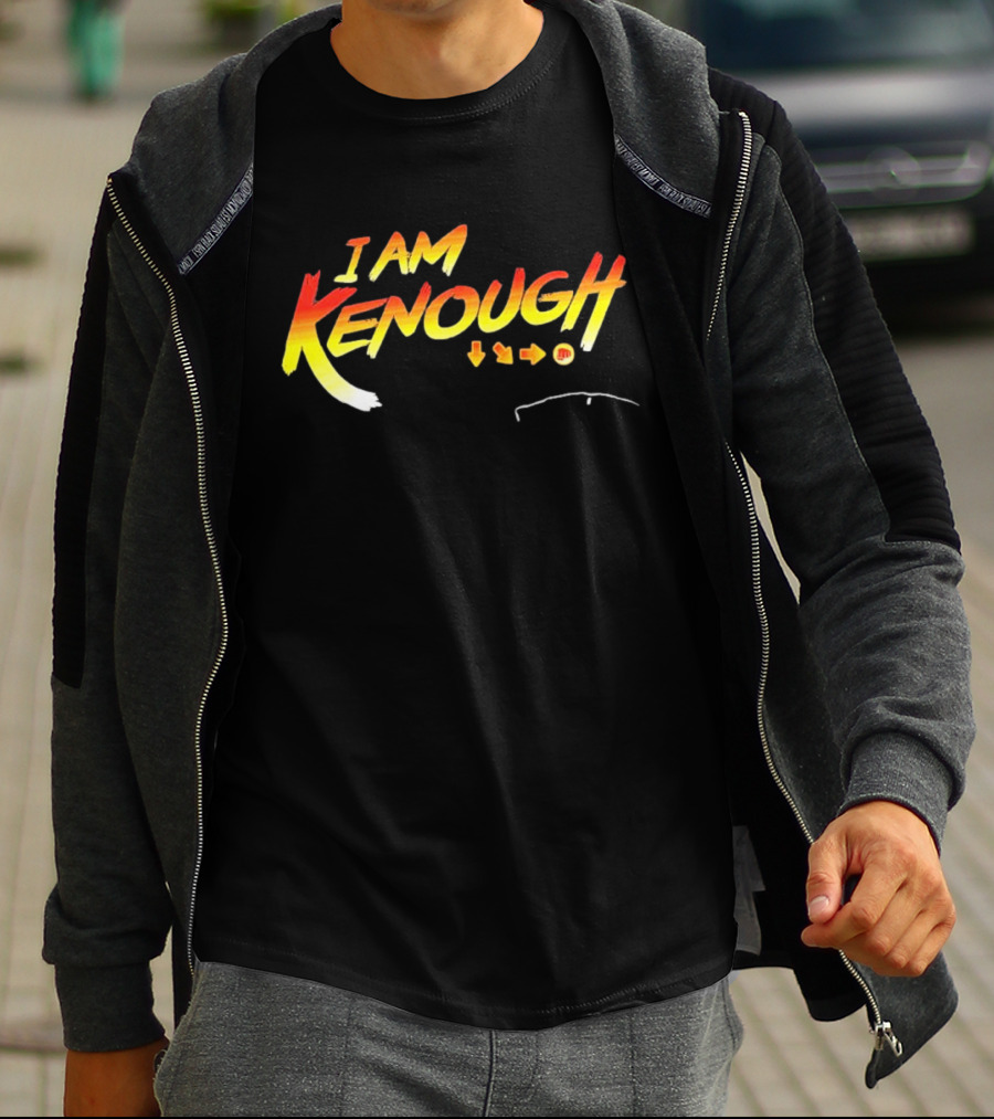 I Am Kenough Retro Gaming Styled Text With Arrow Sequence T-Shirt
