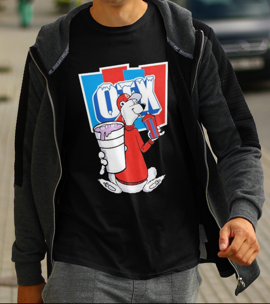 Otx Boyz So Icee Polar Bear Double Cup Red Blue White T-Shirt