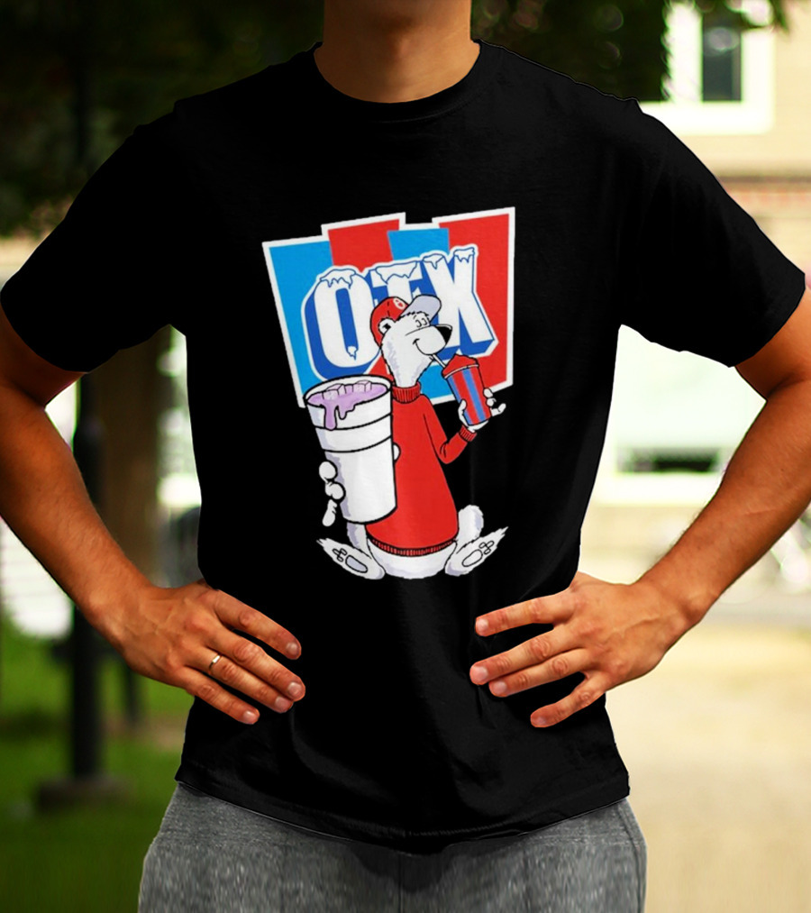 Otx Boyz So Icee Polar Bear Double Cup Red Blue White T-Shirt